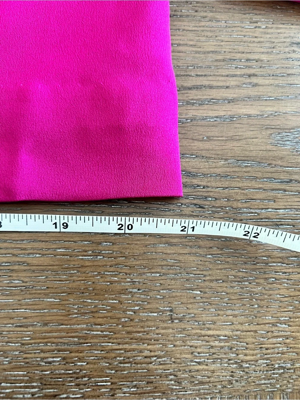 J. Crew Hot Pink Ruffled Neck Shift Dress